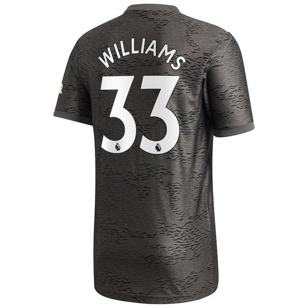 Camiseta Manchester United NO.33 Williams 2ª 2020-2021 Negro